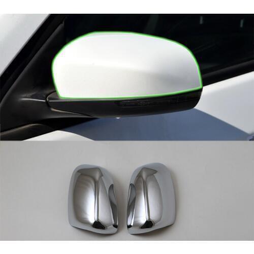 Car Accessories Exterior Decoration ABS Chrome Rearview Side Door Mirror Cover Trim For Jeep Compass 2017 Car Styling