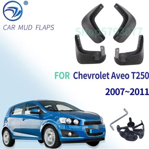 For Chevrolet Aveo T250 2007-2011 Gentra Holden Barina Pontiac G3 Ravon Nexia Sedan Mudflaps Splash Guards Mudguards Mud Flaps