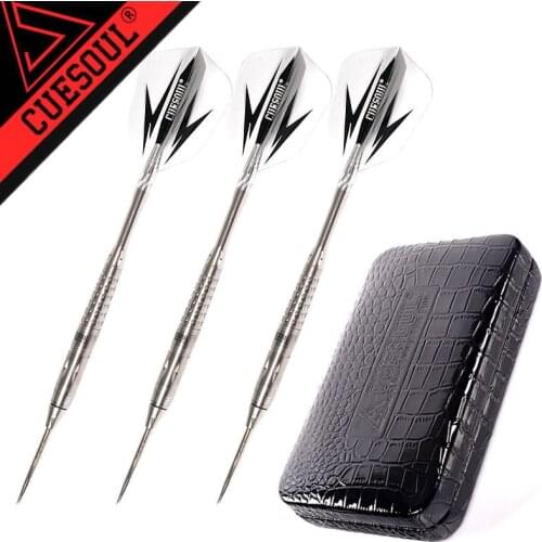 New CUESOUL 3pcs/set 15.5cm 27g Professional 95% Tungsten Steel Tip Darts With Nice Box