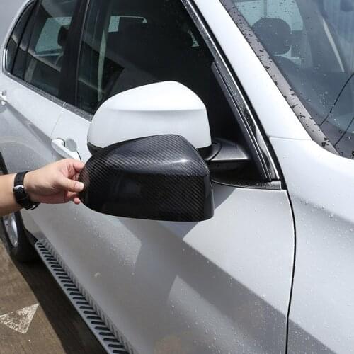 For BMW X5 F15 G05 14-19 ABS Carbon Fiber external Rearview Mirror Cap Cover Trim Car Accessories For BMW X7 G07 14-19 2 Pcs