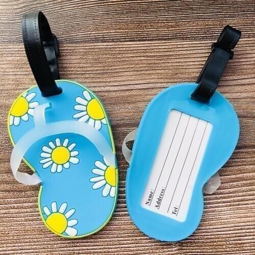 IVYYE Shoes Anime Travel Accessories Luggage Tag Suitcase ID Portable Tags Holder Baggage Labels Gifts New