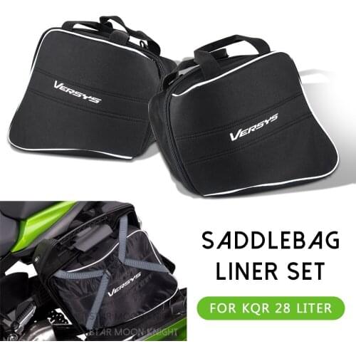 Motorcycle Hard Saddlebag Liner Set Bag Saddle Inner Bags luggage bags For Kawasaki Ninja H2 1000 Versys 1000 650 For KQR 28L