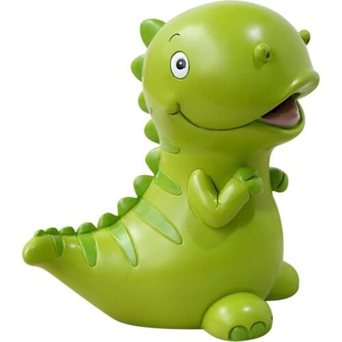 Cartoon Green Dinosaur Child Money Bank Shatterproof Money Saving Box Mini