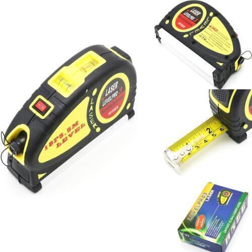 Multi-function laser level infrared laser level with 5.5 meters tape measure can be used to cross 2 kinds of lines