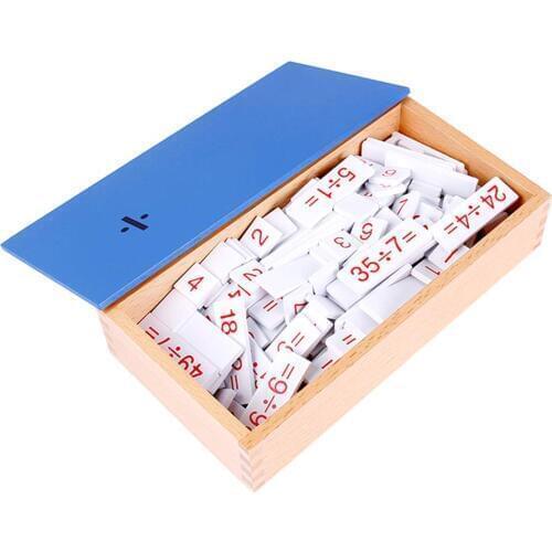 Montessori Mathematics Material Division Math Learning Game Math Educational Toy Teaching Aids Intelligence Development for Kids