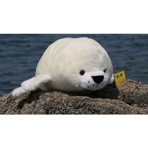 Stuffed plush 60 cm white seal plush toy quality goods soft sea dog doll gift w3425