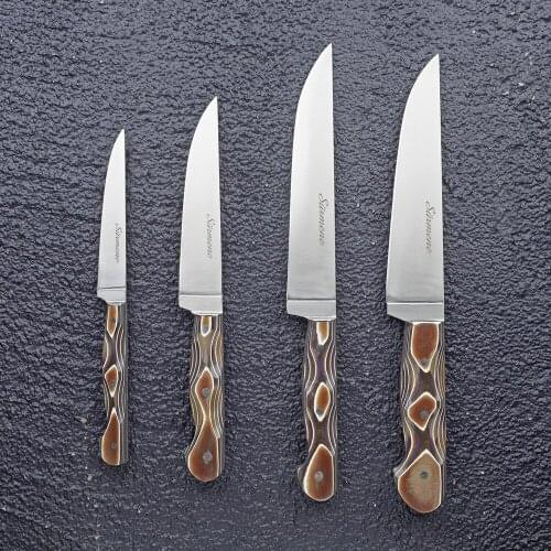 100% Handmade 4-Piece Knife Sets