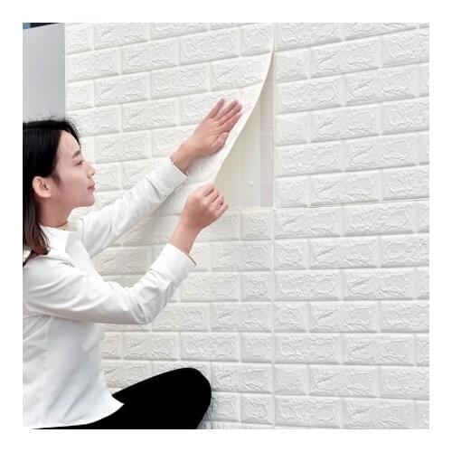 60x30cm 3D Wall Stickers Self Adhesive Foam Brick Room Decor DIY 3D Wallpaper Wall Decor Living Wall Sticker for Kids Room