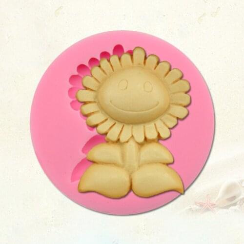 New Sunflower Silicone Mold Handmade Soap Mould Fondant Sugarcraft Cake Craft Decorating DIY Silicone Gumpaste Tools