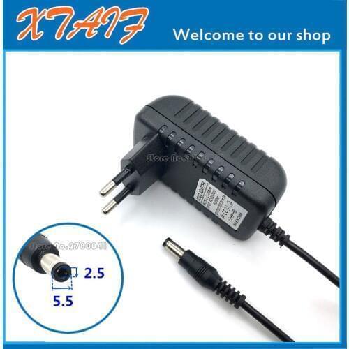 NEW High quality AC 100V-240V Converter IC Switching power adapter DC 9.5V 2A 2000mA Supply EU Plug DC 5.5mm x 2.1-2.5mm
