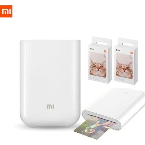 Xiaomi mijia AR Printer 300dpi Portable Photo Mini Pocket With DIY Share 500mAh picture printer pocket printer work with mijia