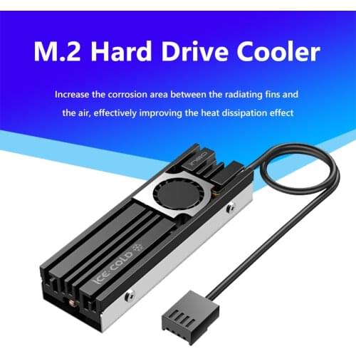 Ineo M.2 SSD Heatsink Cooler M.2 NVME 2280 HDD Solid State Hard Disk Radiator Aluminum Double-sided Cooling Pad Ventilador NEW