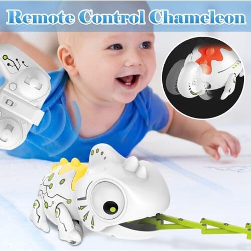 RC Chameleon 2.4GHz Robotic Intelligent Dinobot Toy Remote Control Chameleons Dinosaur Toys rc Animals Children Kids Gifts