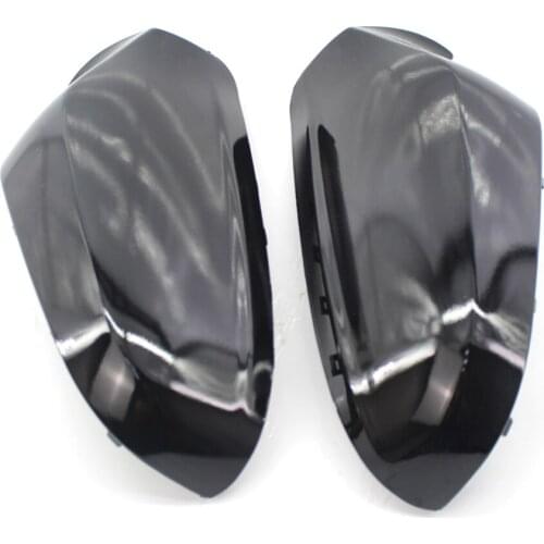ABS Plastic Side Door Mirror Cover Cap Replacement for Vauxhall Astra MK5 2004-2009 Gloss Black Automobile Accessories