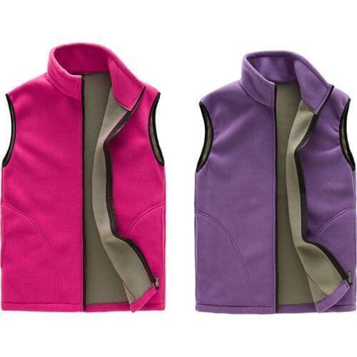Women Plus Size Winter Thermal Polar Fleece Vest Full Zip Sleeveless Casual Bodywarmer Waistcoat Outdoor Outwear Jacket S-3XL