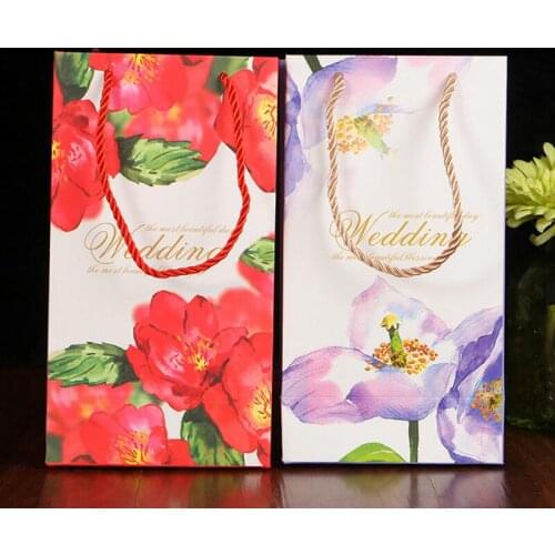 10pcs/lot Wedding Favor Handbag Wedding Candy Box Casamento Wedding Favors and Gifts Bag Event & Party Supplies