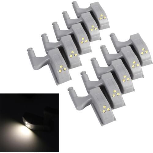10Pcs/lots Universal Cabinet Cupboard Closet Wardrobe Smart Sensor LED Hinge Lights