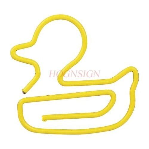 20pcs Little Duck Paper Clip Cartoon Paper Clip Animal Paper Clip Paper Clip