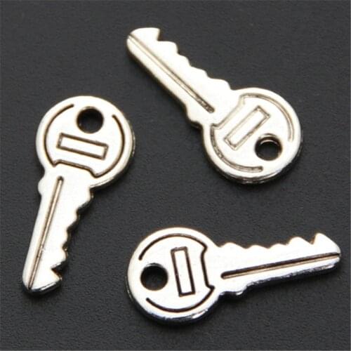 25pcs Metal Key Charms Retro Keys Pendant DIY Handmade Choker Jewelry Findings For DIY Charms Bracelet Making A524
