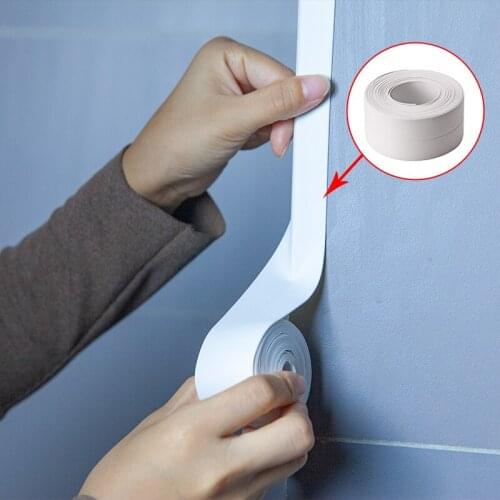 3.2m Strip-Tape Sink Sealing For Bathroom Kitchen Shower Sink Bath Sealing Strip Tape Caulk Strip Self Adhesive Waterproof Tapes