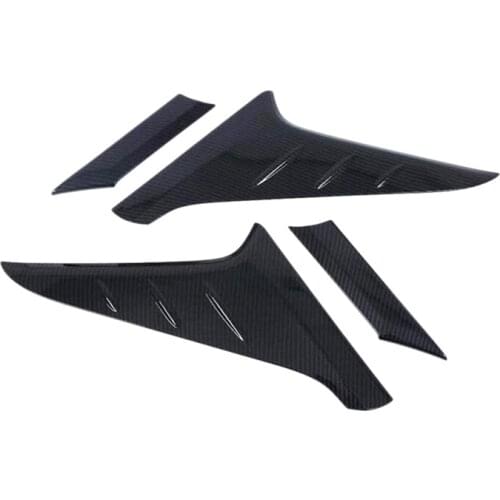 4Pcs Car Rear Window Triple-cornered Sequins Side Tail Tail Door Side Wind Strip Modification for Hyundai Kona 2017-2020