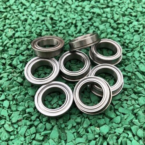 50pcs Flanged bearing F6702ZZ 15*21*4 shielded flange thin wall deep groove ball bearings F6702 -2Z 15x21x4 mm