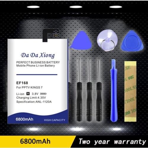 6200mAh EF168 Battery For PPTV King7 King7S PP6000 Mobile Phone High Quality Battery+Tracking Number
