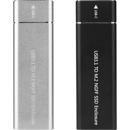 Aluminum Alloy M.2 SSD Case B Key NGFF to USB 3.1 Gen 1 Type C Adapter External SSD Enclosure For Notebook PC for Windows MAC OS