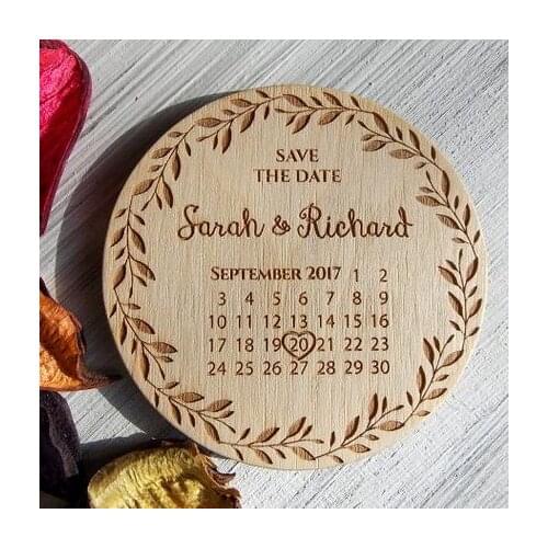 Wooden Save the Date Magnets/Rustic SAVE THE DATE for wedding/ Vines Designs Wedding gifts