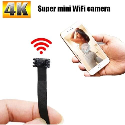 HD 4K portable IP WiFi mini camera night vision remote viewing P2P wireless mini web camera portable video recorder support 128g