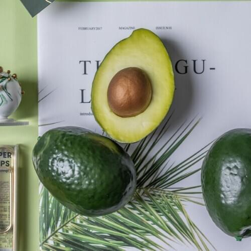 Artificial fake fruit simulation model decorative avocado decoration Dessert Photography props food fruit shop window decoration