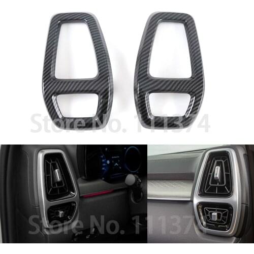 Carbon Look AC Vent Cover Trim For Kia Sorento MQ4 2021 Car Side Air Conditioner Outlet Car Decoration
