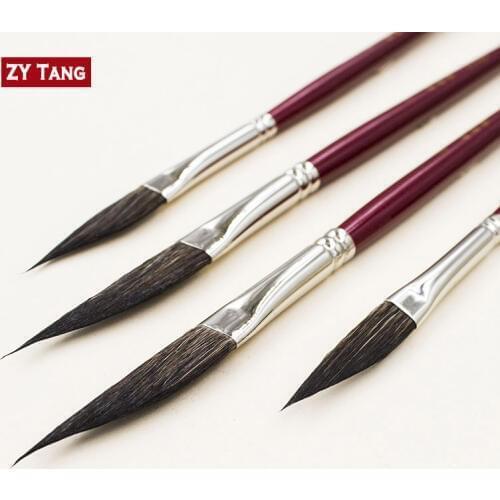 ZYTANG 117DS Dagger Striper squirrel hair,Quill, watercolor brush,watercolor paint,watercolor paingting brushes,art brush,artist