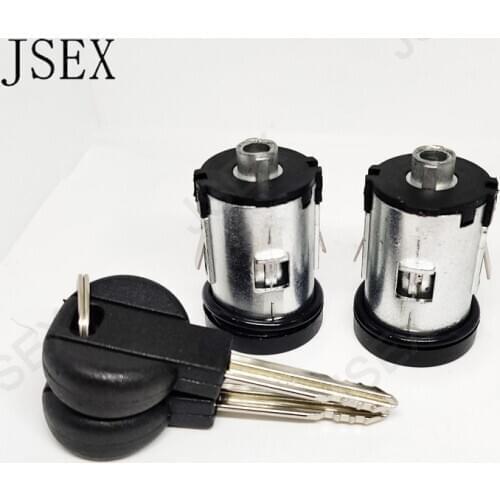 2PCS NEW DOOR LOCK BARREL SET FOR FIAT SCUDO CITROEN XANTIA SYNERGIE DISPATCH JUMPY 9170.AY 4162C9