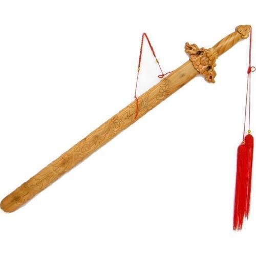 Rosewood handicraft carving dragon Taomu Jian solid wood Wang Ping 1 meters large properties Home Furnishing Feng Shui Pendant