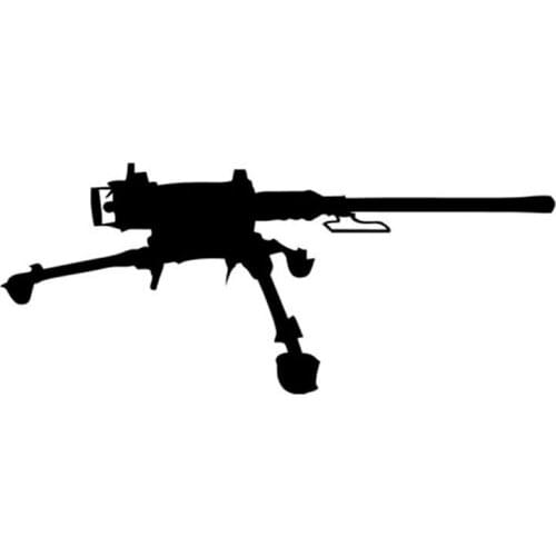 Hot Sell US Army M2 Machine Gun KK Vinyl Car-Sticker and Decals Car Bodyes Window Bodywork KK Vinyl Car Interior KK15*6cm
