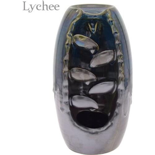 Lychee Life 1 PC Backflow Ceramic Furnace Incense Burner Creative Incense Candle Holder Home Decoration