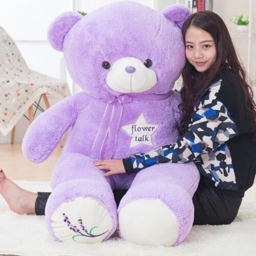 35/80cm Cute Purple Bear Plush Toys High Quality Stuffed Lovely Animals Teddy Bear Dolls for Classmate Kids Graduation Gifts