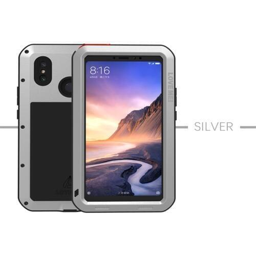 Love Mei Powerful Case For Xiaomi Mi Max 3 Premium Waterproof Shockproof Aluminum Case Cover for Max3 free Tempered Glass