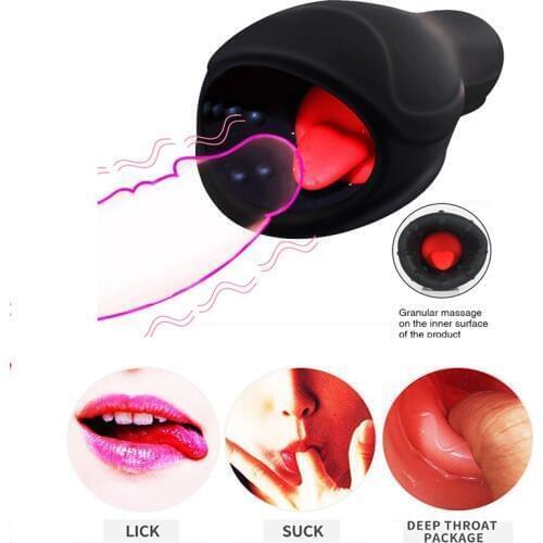 Soft Silicone Tongue Oral Vagina Nipple Penis Vibrator Tongue Vibrating Clitoris Massager G-spot Masturbation Sex Toy For Couple