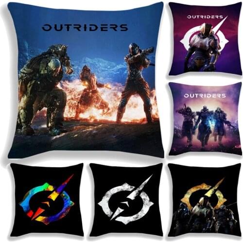 Outriders Throw Pillow Case Covers Couch Cushion Cover Boys Girls Children Gift Home Decorative Pillows Cover 45cm