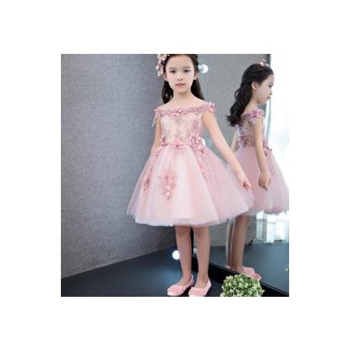 High-quality Tulle Flower Girl dress first communion dresses Vestido Daminha Casamento Ball Gown Girl wedding party Dresses