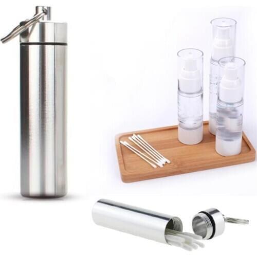 Durable Stainless Steel Portable Rustproof Stand For Toothpick Outdoor Household Travel Seal Storage Container Box Holder Case