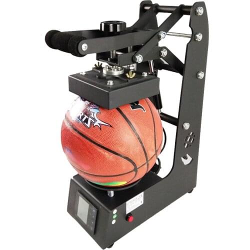 Direct pressure type arc surface football basketball printing sign printing heat transfer ball machine