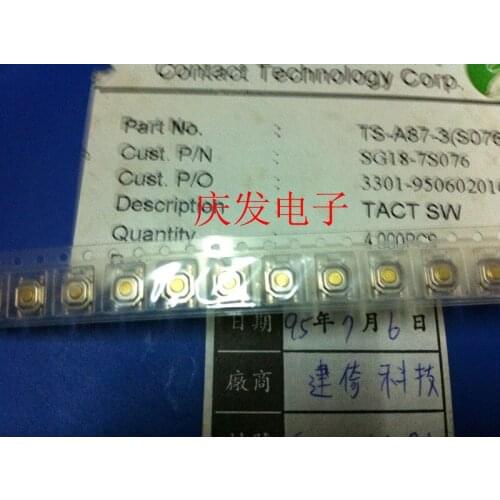 Touch switch 4*4*1.5mm SMT button Display button 5.2*5.2*1.5 Panel Mount Spot