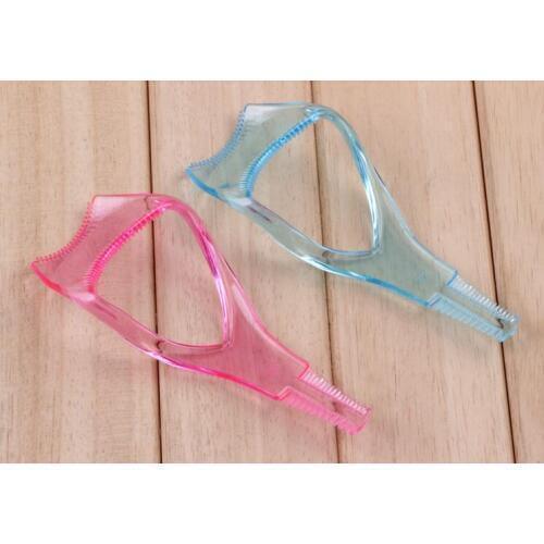 DIY Three in one eyelash cards comb eye lash curler brush Mascara Guard Applicator eyeliner aid baffle as Makeup Cosmetic Tool