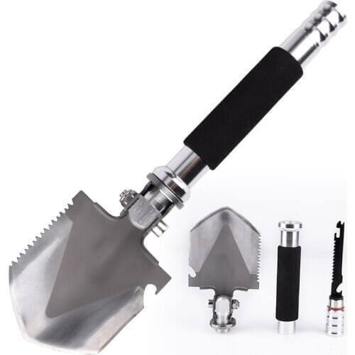 Mini Multi-functional Military Folding Shovel Non-slip Handle Spade Garden Camping Hiking Outdoor Survival Tool