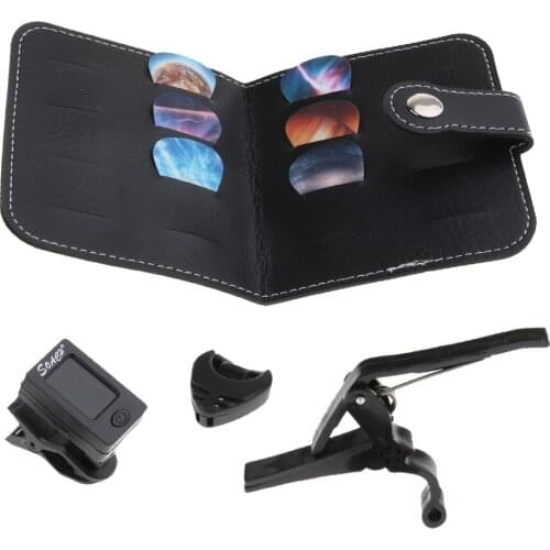 Random Heart Shaped Pick Clip Electronic Tuner Guitar Pick for Musical