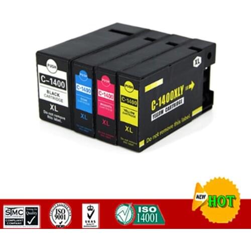 Compatible ink cartridges suit for PGI1400 K C M Y , PGI-1400 suit for Canon MAXIFY MB2040 MB2340