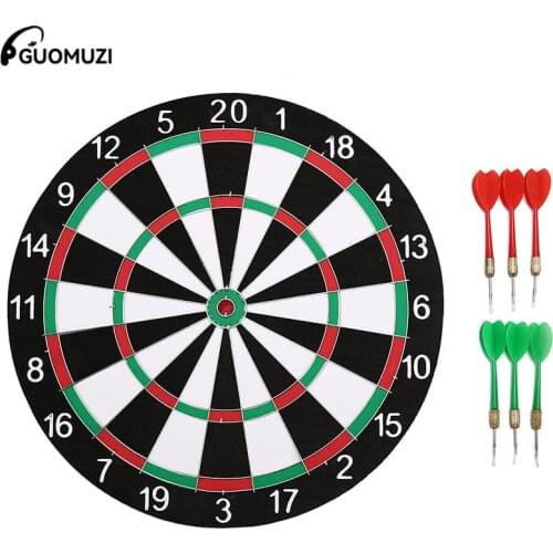 Indoor 12 Inch Sport Double Target Dart Magnetic Flocking Dartboard Board Double Thickening For Wholesale